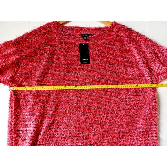 Jones New York Woman - Eyelash Knit Boat Neck Top in Scarlet - Picture 11 of 16